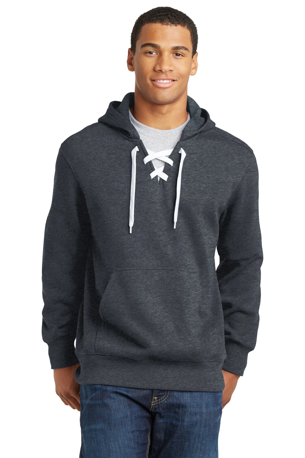 Lace Up Pullover Hooded Sweatshirt 6 Lace Up Pullover Hooded Sweatshirt - Image 4