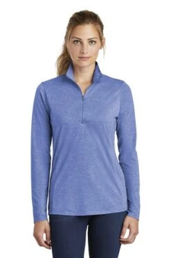 Ladies PosiCharge Tri-Blend Wicking 1/4-Zip Pullover 20 Ladies PosiCharge Tri-Blend Wicking 1/4-Zip Pullover -Jiffyshirts Sales Store 1be3e67a21ae91