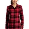 Ladies Plaid Flannel Tunic -Jiffyshirts Sales Store 1c79a01ca8025a