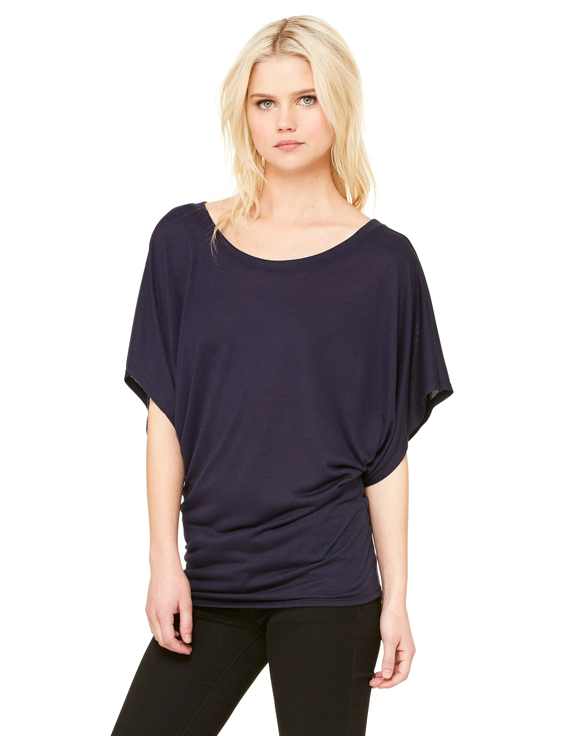 Ladies' Flowy Draped Sleeve Dolman T-Shirt 9 Ladies' Flowy Draped Sleeve Dolman T-Shirt - Image 7