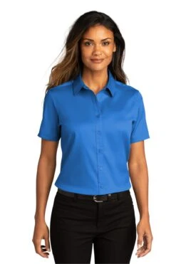 Ladies Short Sleeve SuperPro React ™ Twill Shirt 37 Ladies Short Sleeve SuperPro React ™ Twill Shirt -Jiffyshirts Sales Store 1c957f69e1b471