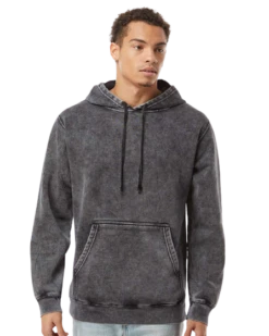 Adult Unisex Midweight Mineral Wash Hooded Sweatshirt
