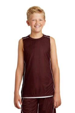 Youth Unisex PosiCharge Mesh Reversible Sleeveless Tee -Jiffyshirts Sales Store 1d50898d60d949
