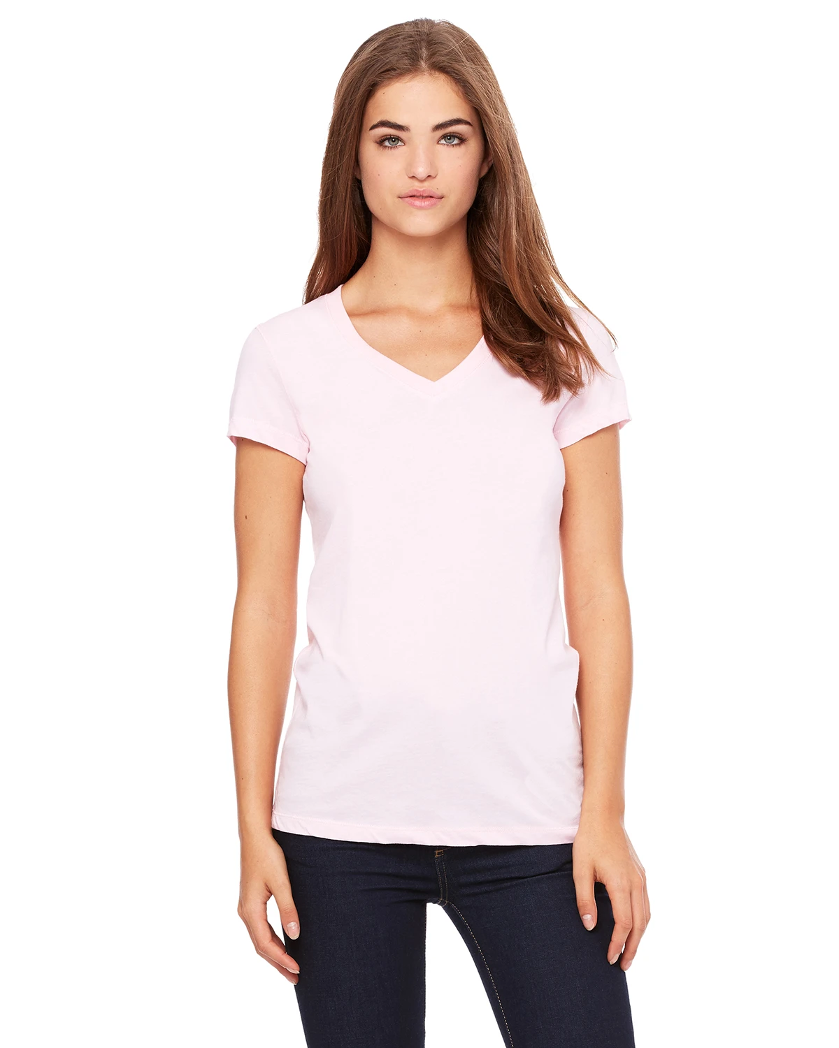 Ladies' Jersey Short-Sleeve V-Neck T-Shirt 10 Ladies' Jersey Short-Sleeve V-Neck T-Shirt - Image 8