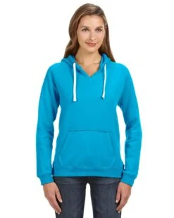 Ladies' Sydney Brushed V-Neck Hood -Jiffyshirts Sales Store 1e067ad0e1dbe8