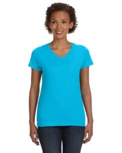 Ladies' V-Neck Fine Jersey T-Shirt 39 Ladies' V-Neck Fine Jersey T-Shirt -Jiffyshirts Sales Store 1e4062af42c300