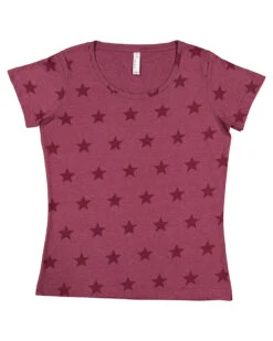Women's Star Print Scoop Neck T-Shirt 17 Women's Star Print Scoop Neck T-Shirt -Jiffyshirts Sales Store 1ed08acaa03a15
