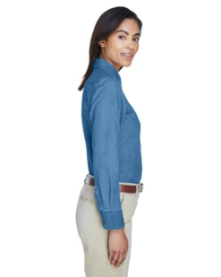 Ladies' 6.5 Oz. Long-Sleeve Denim Shirt 12 Ladies' 6.5 Oz. Long-Sleeve Denim Shirt -Jiffyshirts Sales Store 1f6ae1a336ffd4