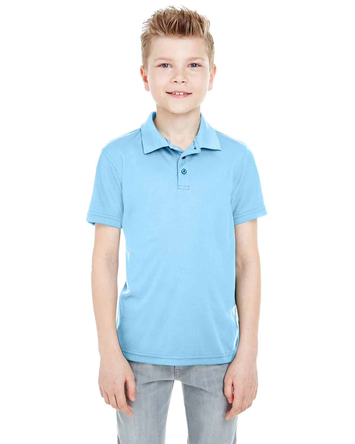 Youth Unisex Cool & Dry Mesh Piqué Polo 10 Youth Unisex Cool & Dry Mesh Piqué Polo - Image 8