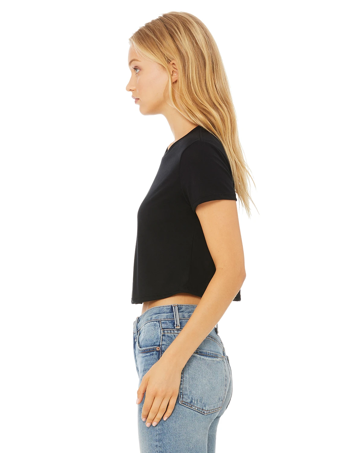 Ladies' Flowy Cropped T-Shirt 4 Ladies' Flowy Cropped T-Shirt - Image 2