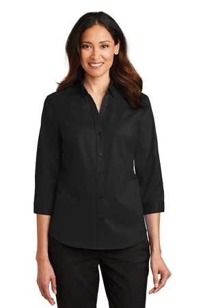 Ladies 3/4-Sleeve SuperPro Twill Shirt 9 Ladies 3/4-Sleeve SuperPro Twill Shirt - Image 7