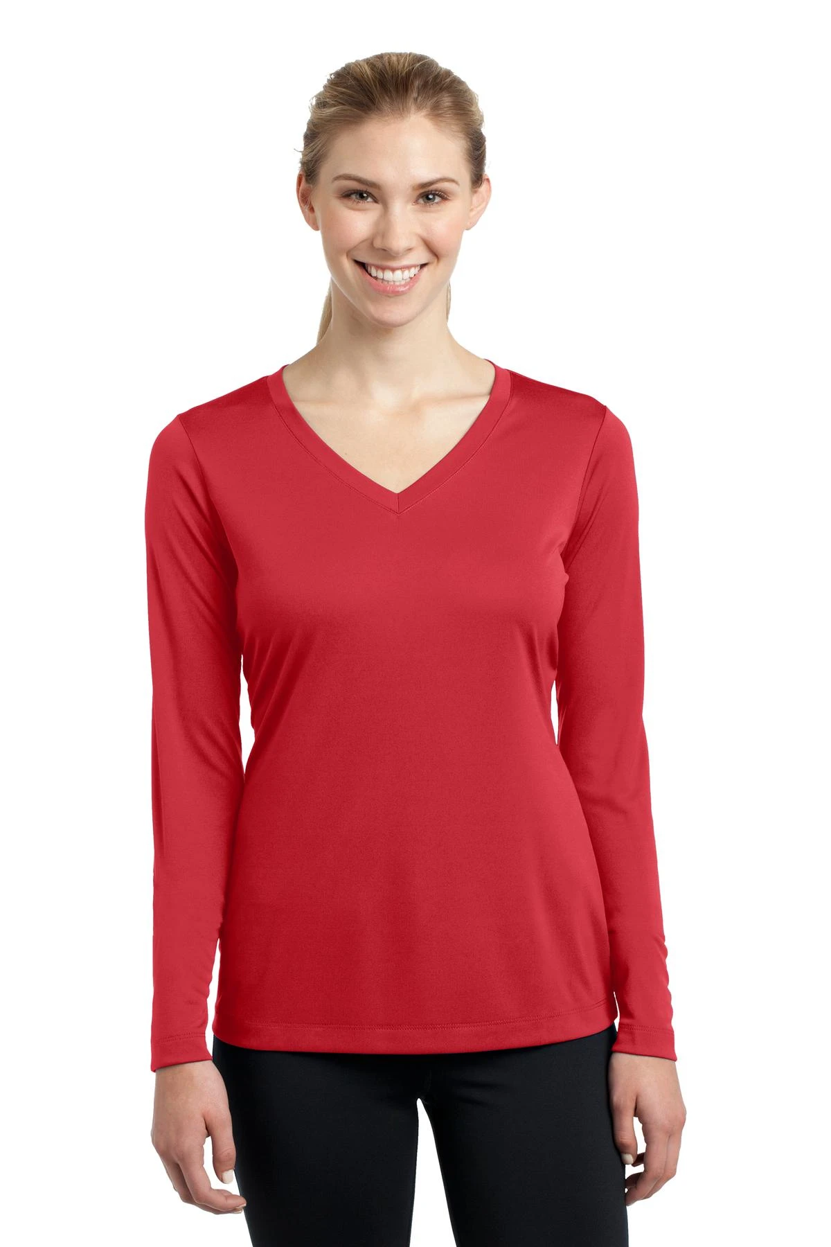Ladies Long Sleeve PosiCharge Competitor V-Neck Tee 15 Ladies Long Sleeve PosiCharge Competitor V-Neck Tee - Image 13