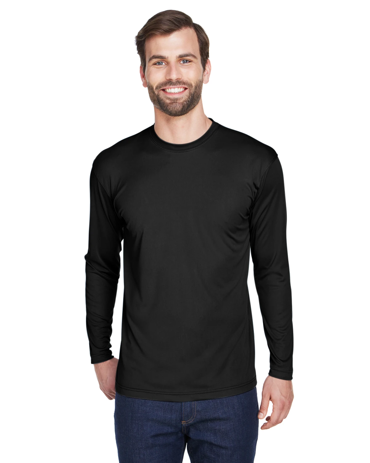 Adult Unisex Cool & Dry Sport Long-Sleeve Performance Interlock T-Shirt 8 Adult Unisex Cool & Dry Sport Long-Sleeve Performance Interlock T-Shirt - Image 6