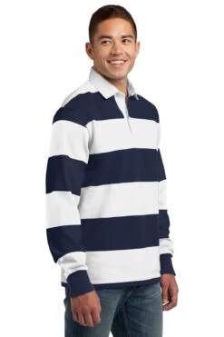 Classic Long Sleeve Rugby Polo -Jiffyshirts Sales Store 21f28ccebf97f5