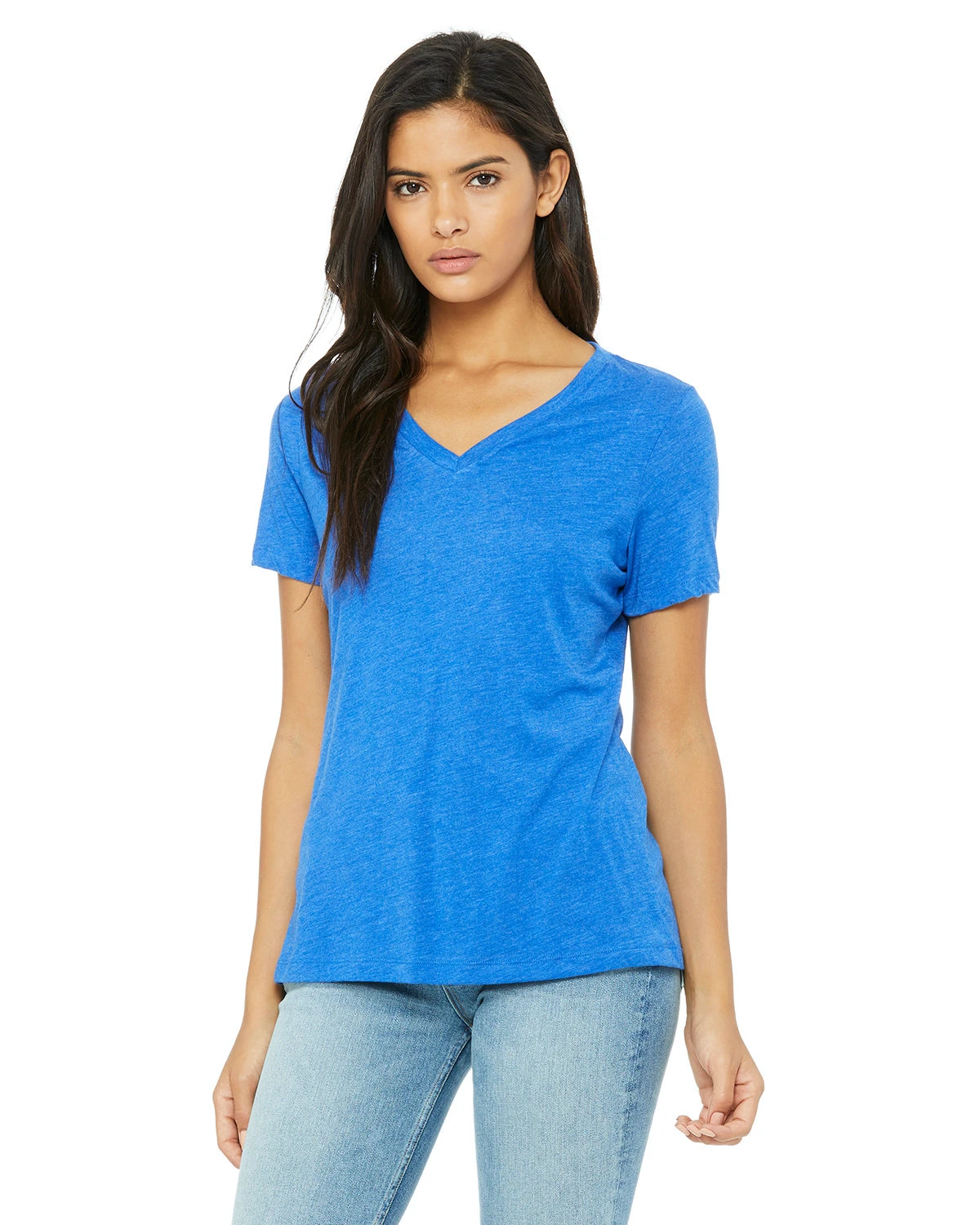 Ladies' Relaxed Jersey V-Neck T-Shirt 18 Ladies' Relaxed Jersey V-Neck T-Shirt - Image 16
