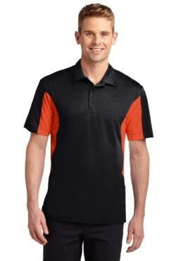 Men's Side Blocked Micropique Sport-Wick Polo -Jiffyshirts Sales Store 2239c7dd5eebae