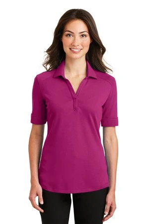 Ladies Silk Touch Interlock Performance Polo 3 Ladies Silk Touch Interlock Performance Polo