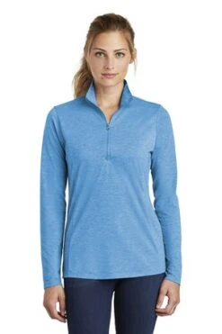 Ladies PosiCharge Tri-Blend Wicking 1/4-Zip Pullover 19 Ladies PosiCharge Tri-Blend Wicking 1/4-Zip Pullover -Jiffyshirts Sales Store 2392d7e233cd3b