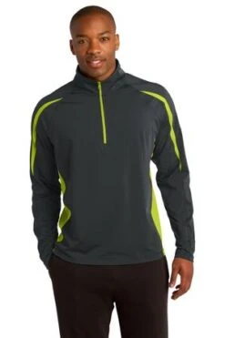 Sport-Wick Stretch 1/2-Zip Colorblock Pullover 16 Sport-Wick Stretch 1/2-Zip Colorblock Pullover -Jiffyshirts Sales Store 24295b9d359113