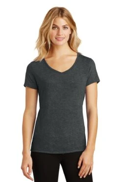 District Ladies' Perfect Tri V-Neck Tee -Jiffyshirts Sales Store 245da32f844667