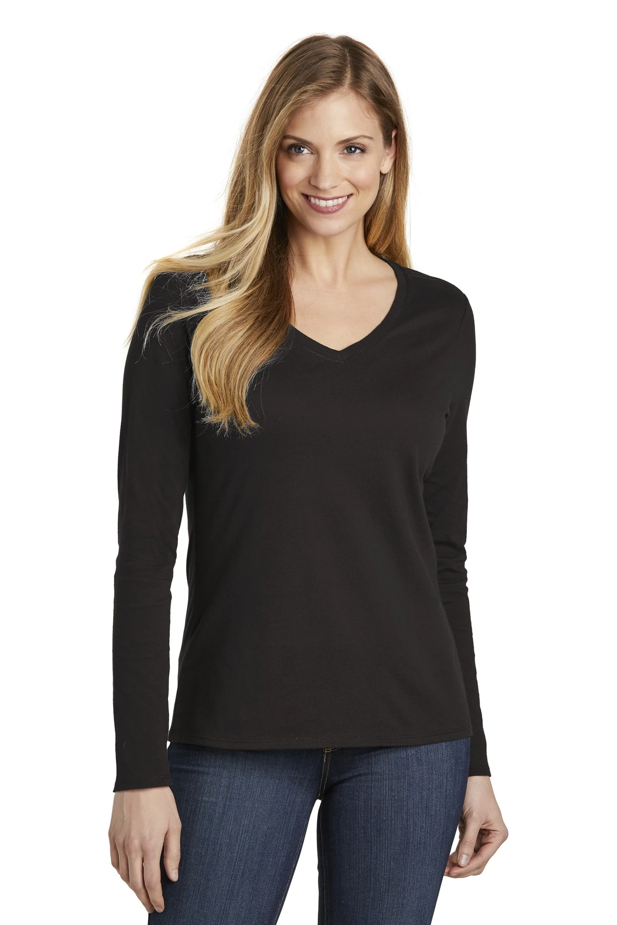 District Ladies' Very Important Tee Long Sleeve V-Neck 7 District Ladies' Very Important Tee Long Sleeve V-Neck - Image 5