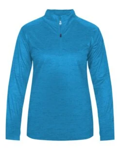 BADGER Women’s Tonal Blend Quarter-Zip Pullover -Jiffyshirts Sales Store 254ace0820703f