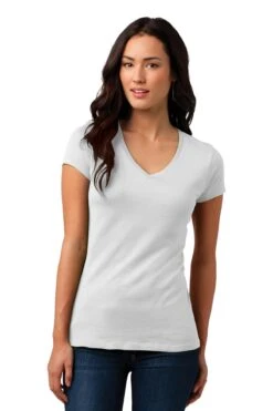 District Ladies' Junior Soft Wash V-Neck Tee 20 District Ladies' Junior Soft Wash V-Neck Tee -Jiffyshirts Sales Store 255e7da2b71a68