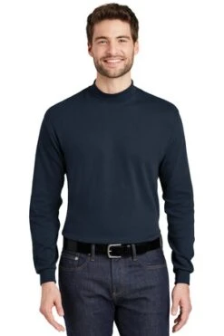 Interlock Knit Mock Turtleneck 15 Interlock Knit Mock Turtleneck -Jiffyshirts Sales Store 25c71b68daa400