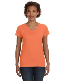Ladies' V-Neck Fine Jersey T-Shirt 31 Ladies' V-Neck Fine Jersey T-Shirt -Jiffyshirts Sales Store 2683ca142b746f