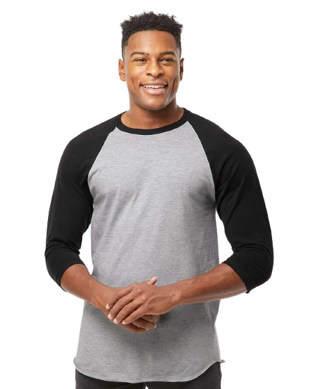 Unisex Fine Jersey Raglan Tee 3 Unisex Fine Jersey Raglan Tee