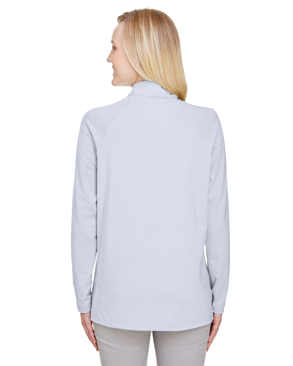 CrownLux Performance™ Ladies' Clubhouse Micro-Stripe Quarter-Zip 5 CrownLux Performance™ Ladies' Clubhouse Micro-Stripe Quarter-Zip - Image 3