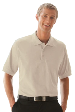 Unisex Soft-Blend Double-Tuck Pique Polo -Jiffyshirts Sales Store 27dfbd6ee148a4