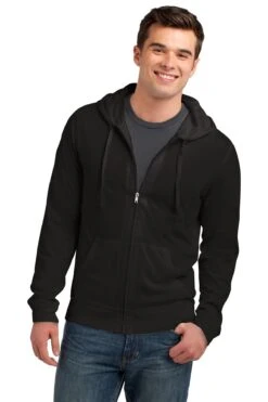 District Unisex Jersey Full-Zip Hoodie