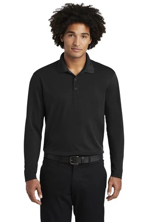 Men's PosiCharge RacerMesh Long Sleeve Polo 11 Men's PosiCharge RacerMesh Long Sleeve Polo - Image 9