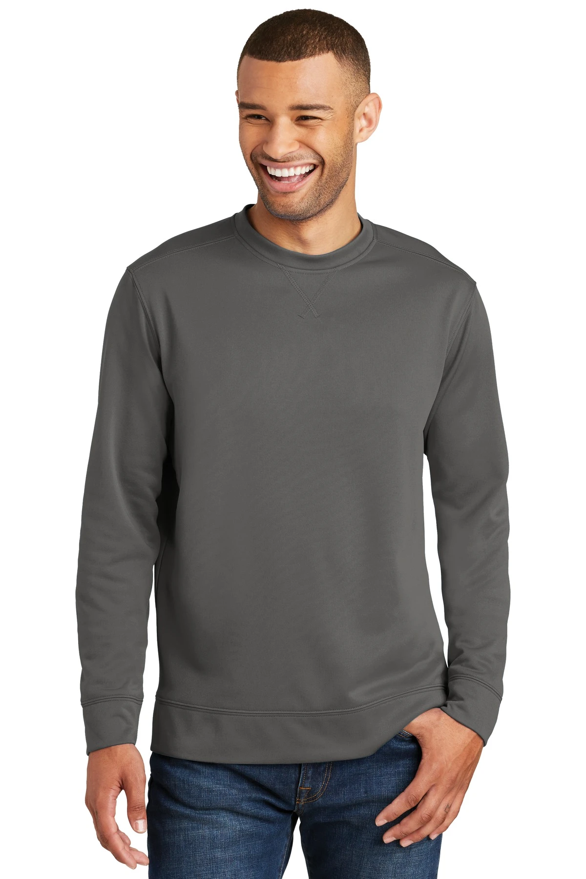 Unisex Performance Fleece Crewneck Sweatshirt 6 Unisex Performance Fleece Crewneck Sweatshirt - Image 4