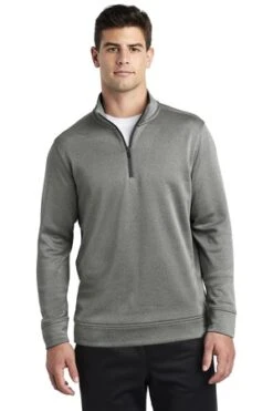 PosiCharge Sport-Wick Heather Fleece 1/4-Zip Pullover