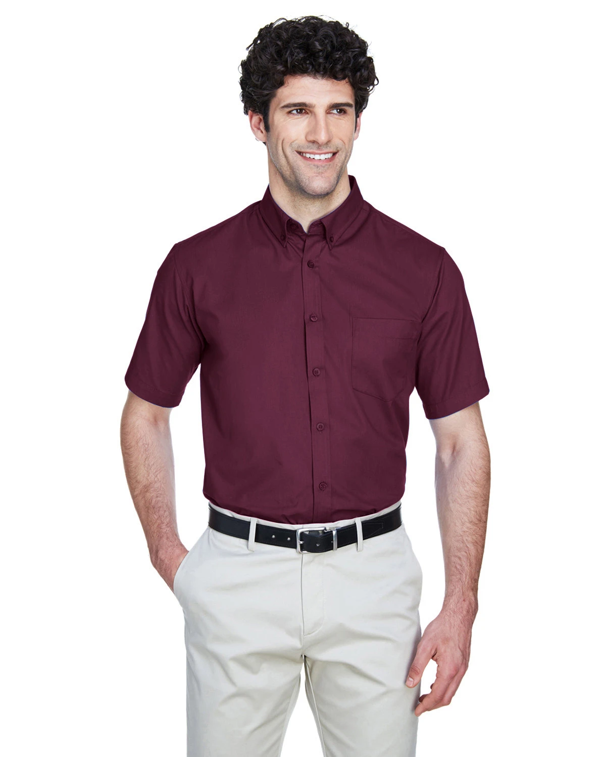 Men's Optimum Short-Sleeve Twill Shirt 9 Men's Optimum Short-Sleeve Twill Shirt - Image 7