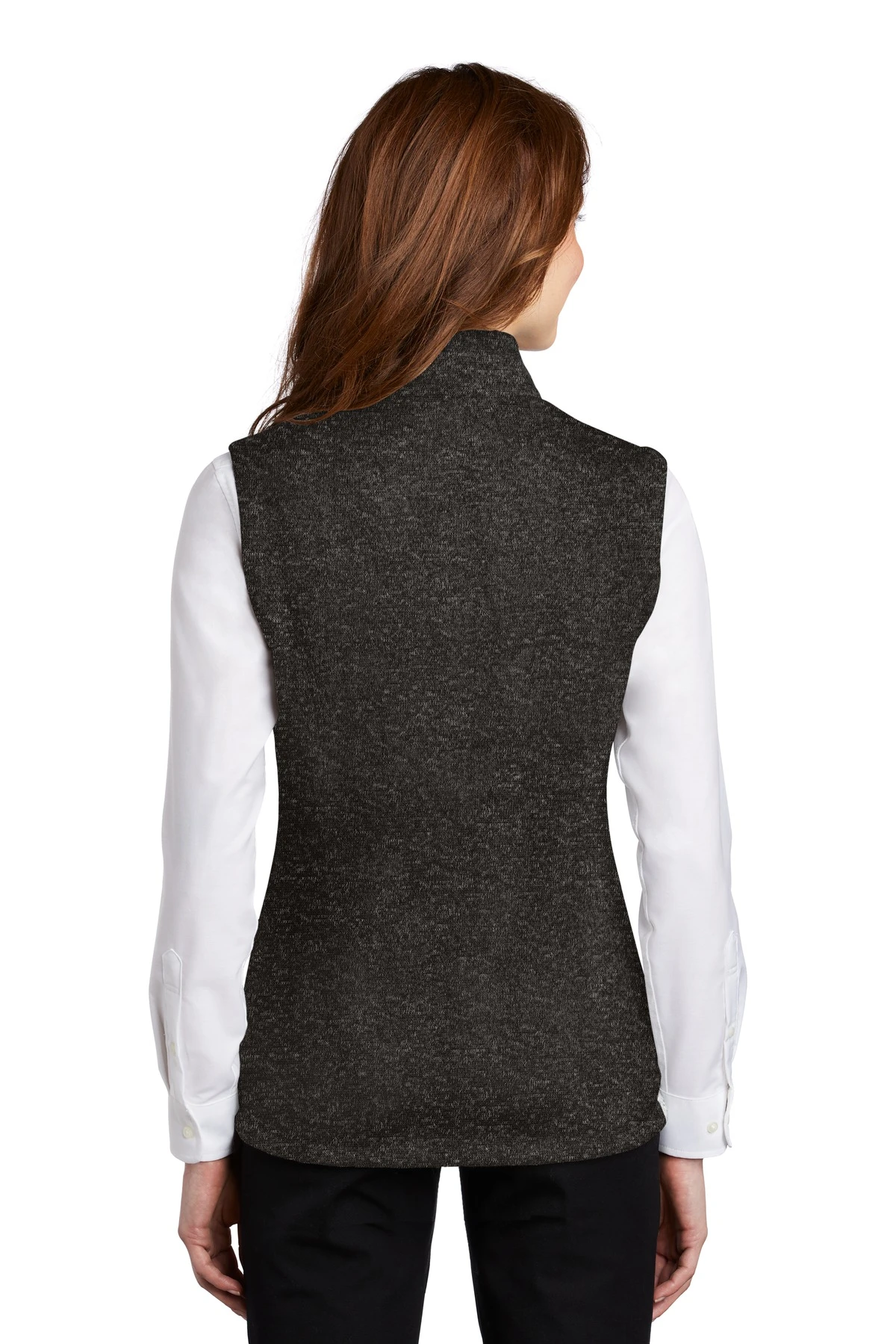Ladies Sweater Fleece Vest 4 Ladies Sweater Fleece Vest - Image 2