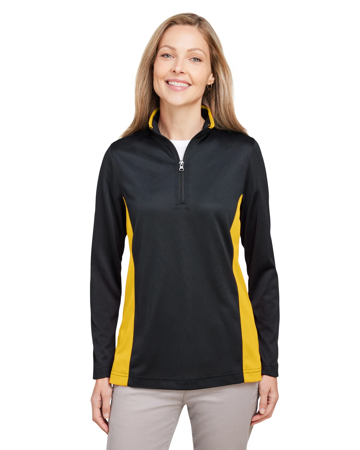Ladies' Flash Snag Protection Plus IL Colorblock Quarter-Zip 6 Ladies' Flash Snag Protection Plus IL Colorblock Quarter-Zip - Image 4