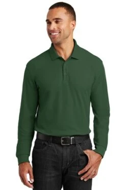 Adult Long Sleeve Core Classic Pique Polo -Jiffyshirts Sales Store 2a078d8c0577b9