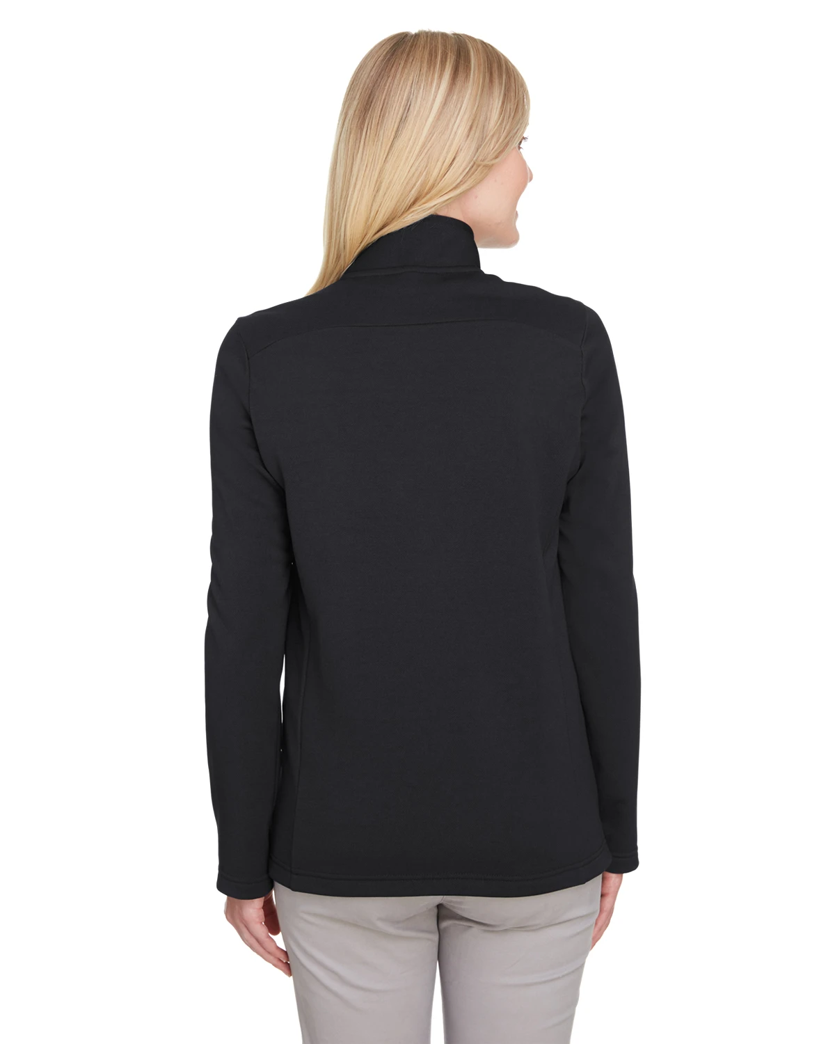 Ladies' Coastal Pique Fleece Quarter-Zip 5 Ladies' Coastal Pique Fleece Quarter-Zip - Image 3