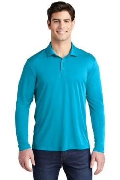 Men's Posi-UV Pro Long Sleeve Polo -Jiffyshirts Sales Store 2a9d76898127c5