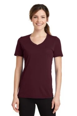 Ladies Performance Blend V-Neck Tee -Jiffyshirts Sales Store 2c7bbde07d4fe8