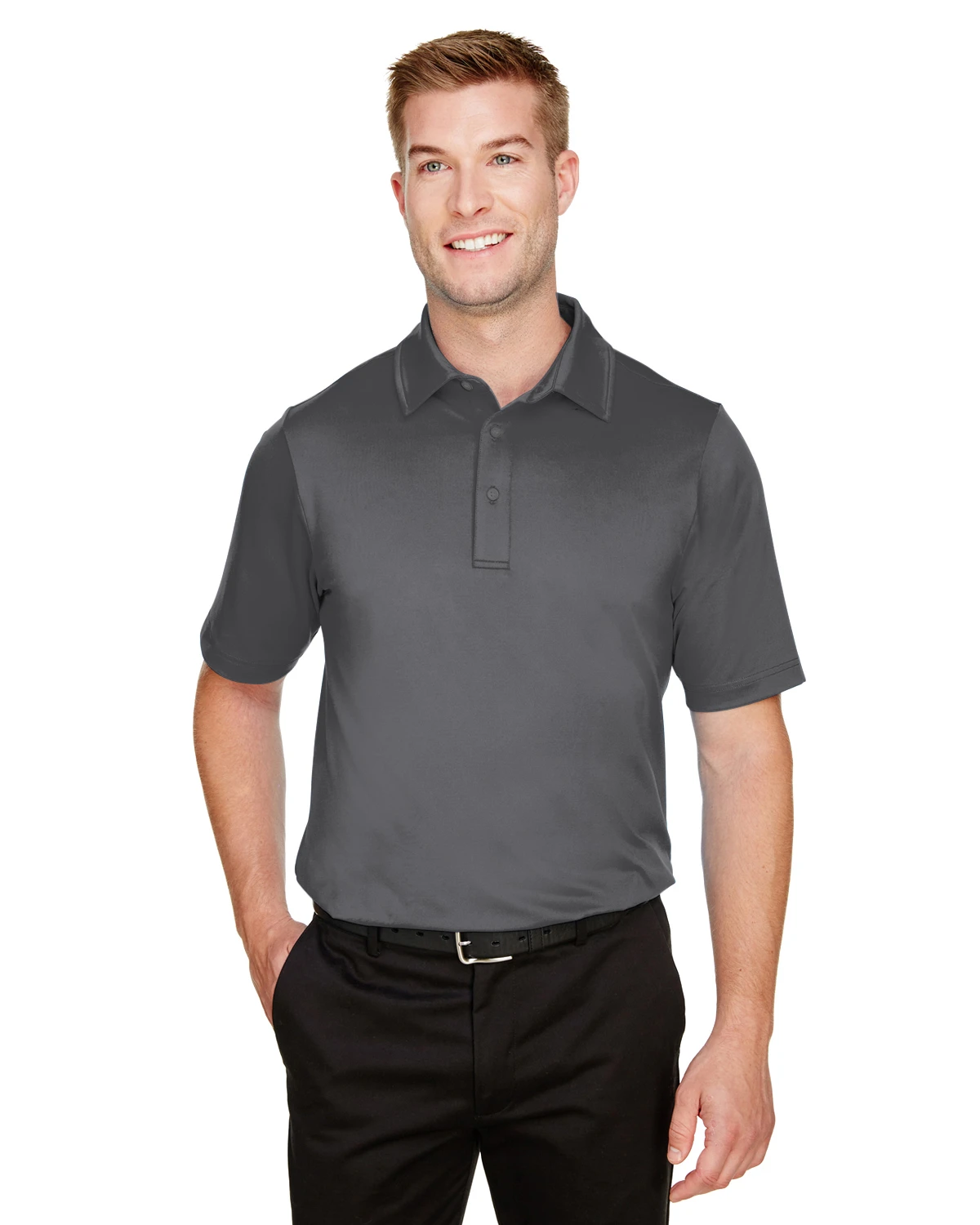 CrownLux Performance™ Men's Range Flex Polo 6 CrownLux Performance™ Men's Range Flex Polo - Image 4