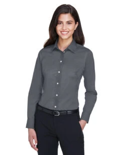 Ladies' Crown Woven Collection™ Solid Stretch Twill