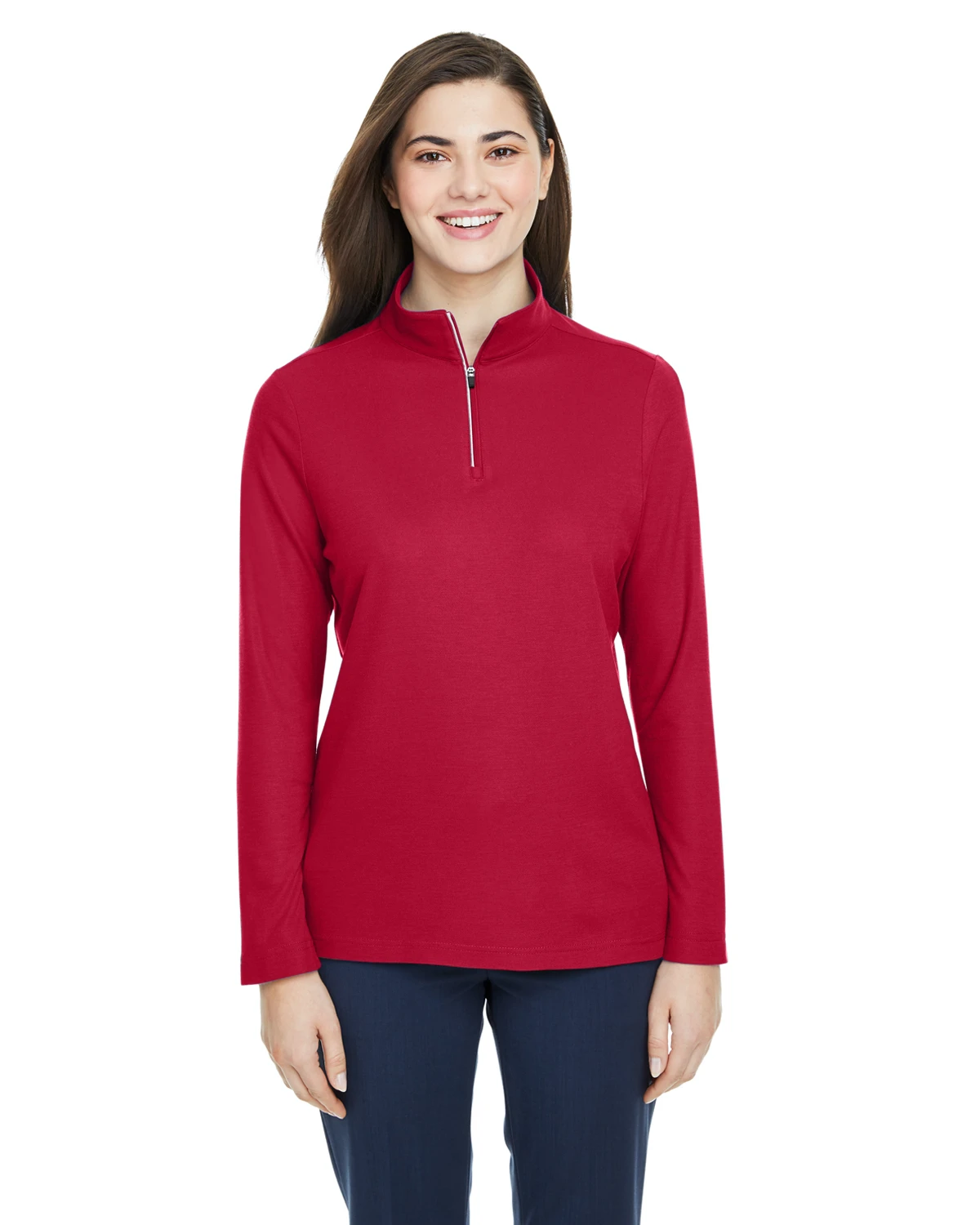 Ladies' Fusion ChromaSoft™ Pique Quarter-Zip 10 Ladies' Fusion ChromaSoft™ Pique Quarter-Zip - Image 8