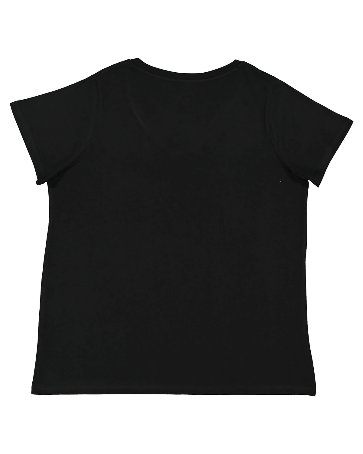 Ladies' Curvy V-Neck Fine Jersey T-Shirt 7 Ladies' Curvy V-Neck Fine Jersey T-Shirt - Image 5