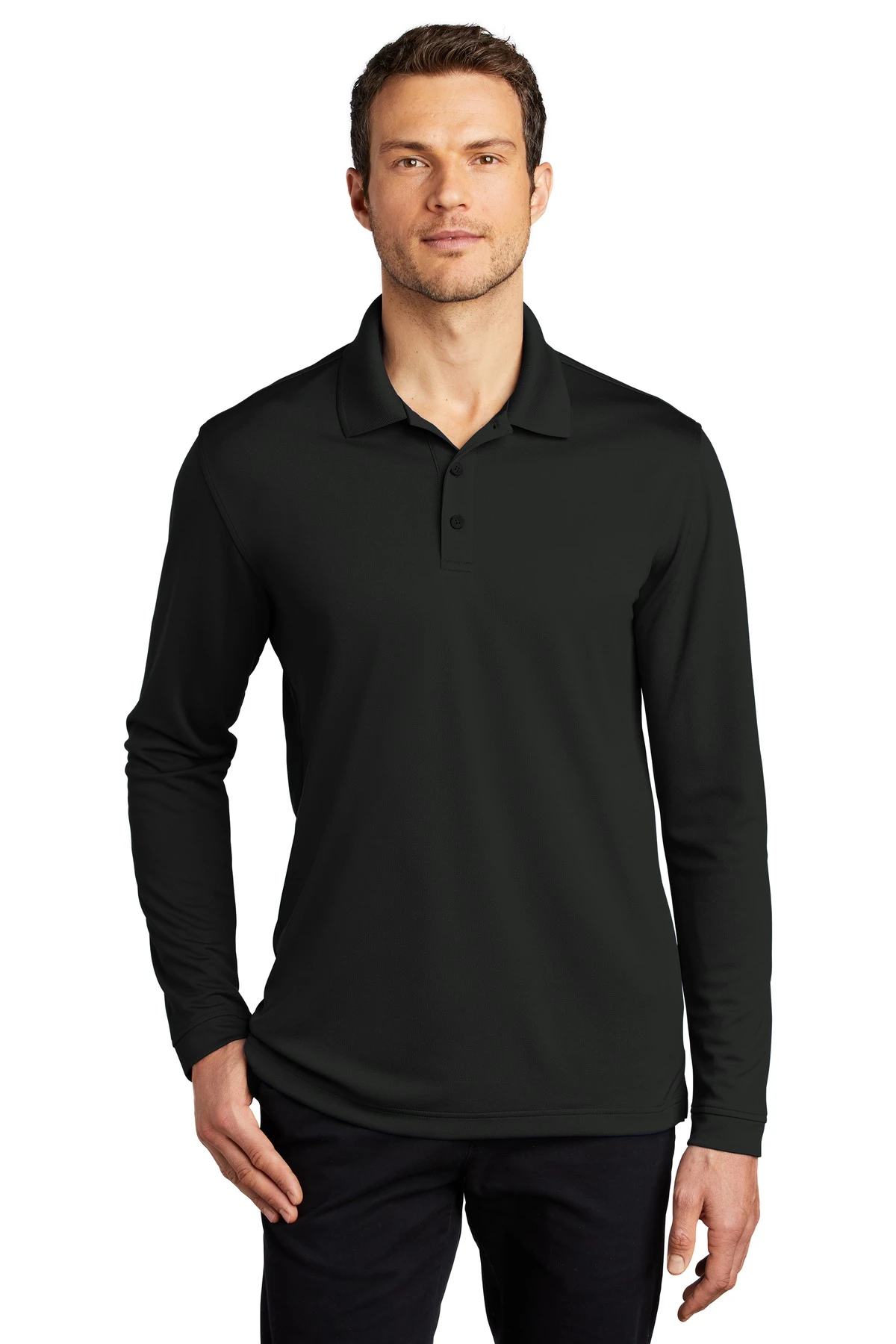 Dry Zone UV Micro-Mesh Long Sleeve Polo 7 Dry Zone UV Micro-Mesh Long Sleeve Polo - Image 5