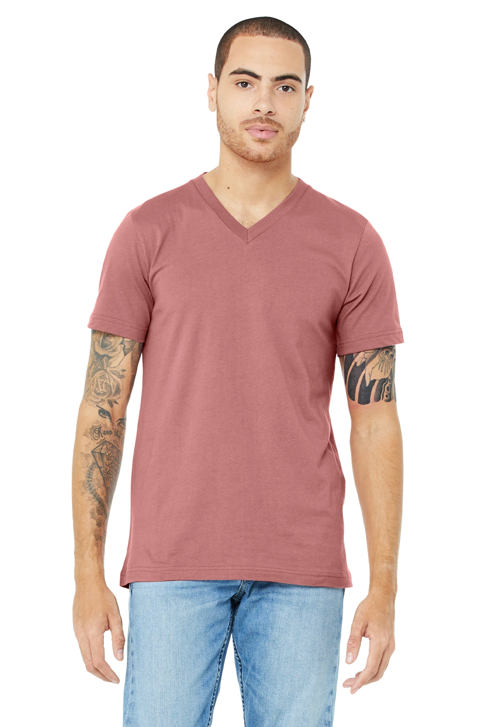 Unisex Jersey Short-Sleeve V-Neck T-Shirt 18 Unisex Jersey Short-Sleeve V-Neck T-Shirt - Image 16