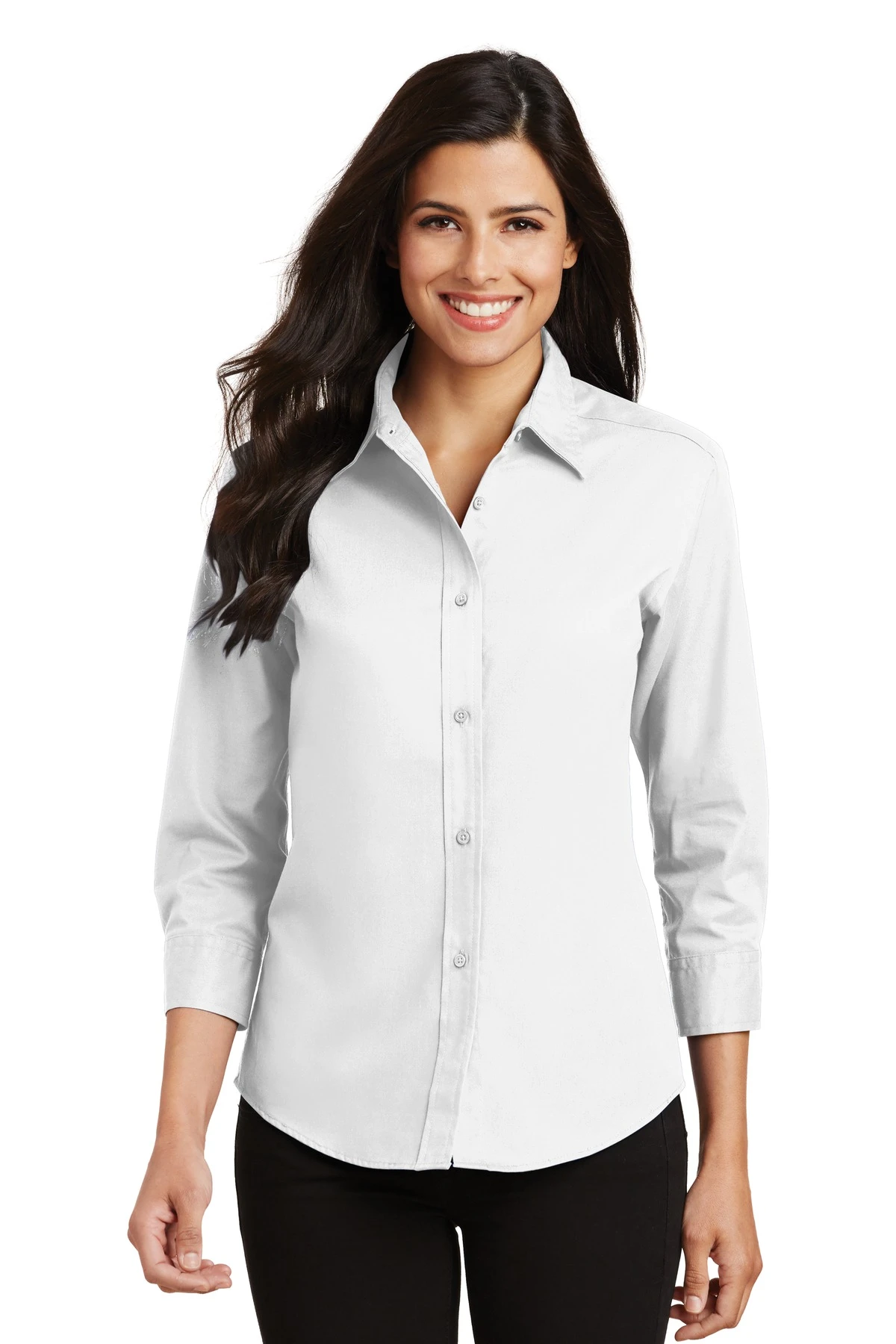 Ladies 3/4-Sleeve Easy Care Shirt 8 Ladies 3/4-Sleeve Easy Care Shirt - Image 6